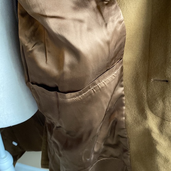 Men’s Nautica 46R long camel wool pea coat - Picture 14 of 14